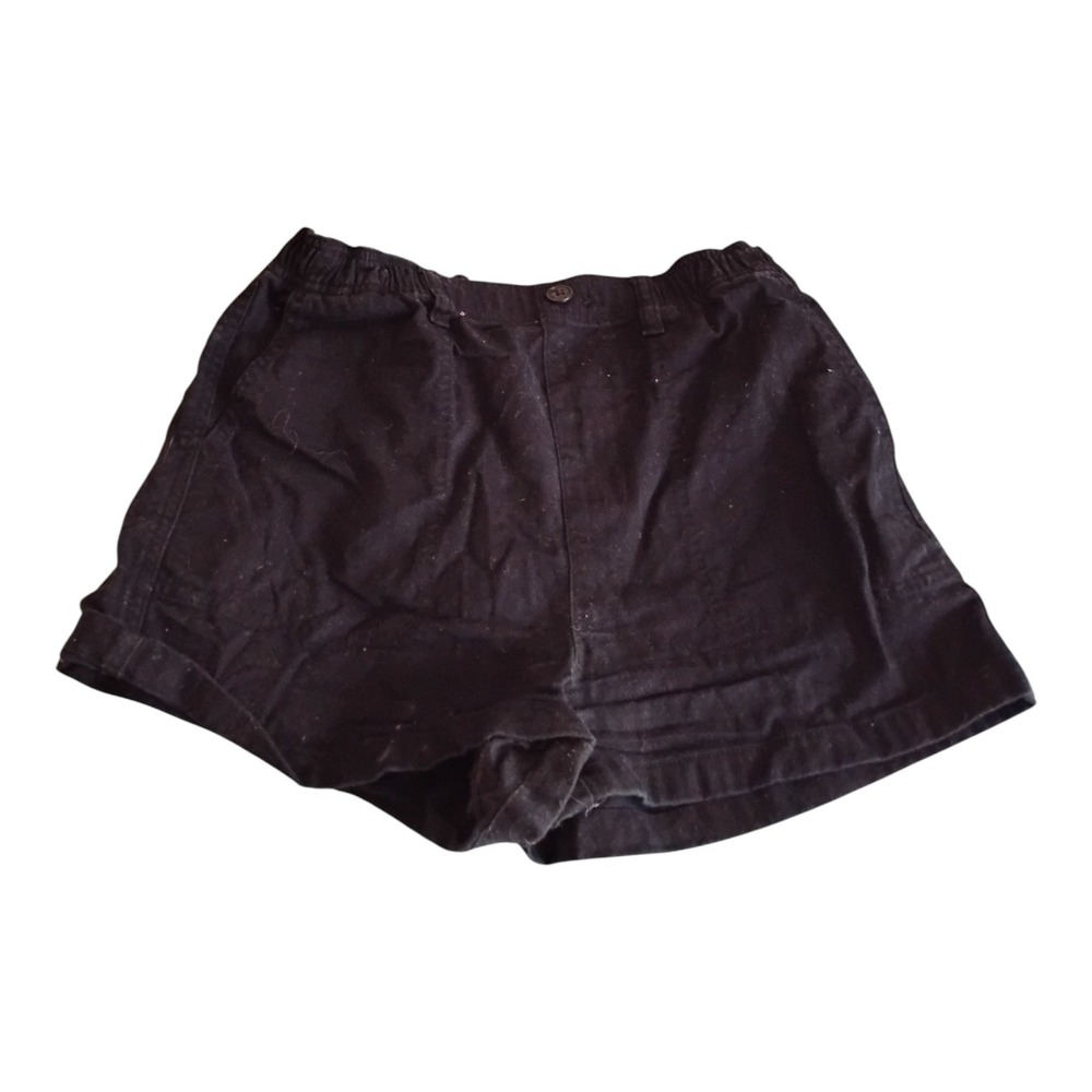Madewell Womens Black Elastic Waist Pull On Shorts Casual Summer Cotton‎ Size XS